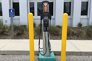 Charging stating in parking lot