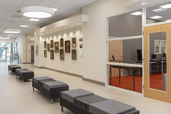 Lobby with seating