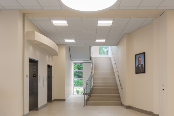 Spacious stairwell