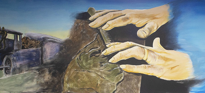 Section of mural: Cigar Rolling