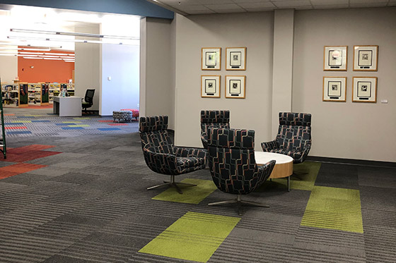 Area between Children's and Adult Reading Rooms