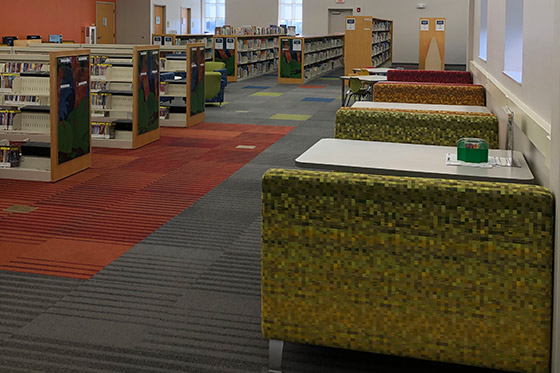 Booths in Children's Room