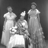 Prom queen and attendants at Booker T. Washington Junior High School